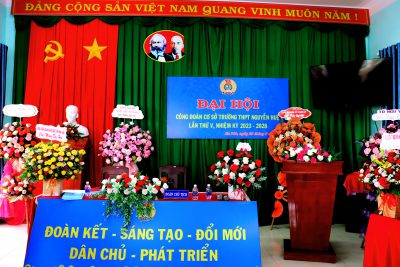 Đại hội Công đoàn cơ sở trường THPT Nguyễn Huệ – nhiệm kỳ 2023-2028